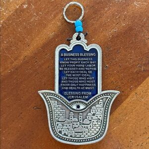 Hamsa~ Wall Hanging Home Decor Evil Eye Protection ~ Business Blessing